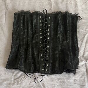 Black Lace Corset Top